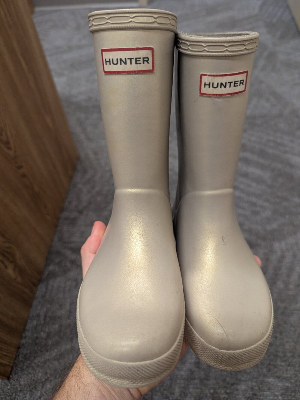 Kids Hunter Rain Boots - Pale Gold
